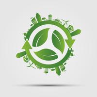 Ecology concept. save the world. vector