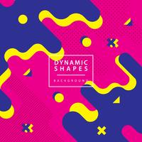 Motion dynamic shapes style background vector