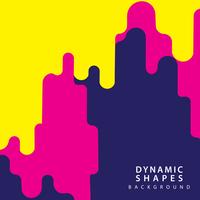 Dynamic shapes style background vector