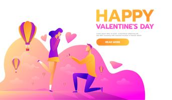 Valentine's Day Template vector