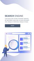 Search Engine Website Template vector