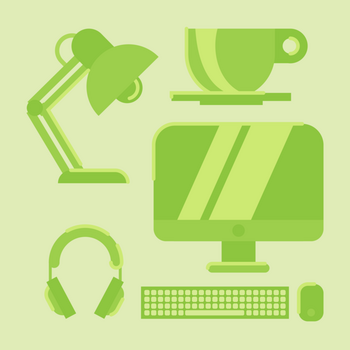 One color set of Designer Tools vector