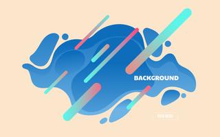 Landing page modern abstract fluid  vector