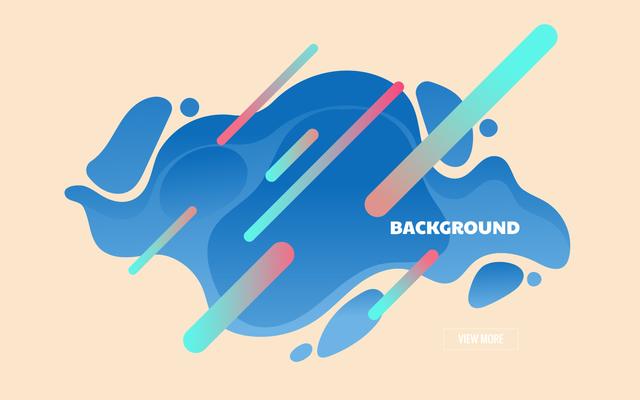 Landing page modern abstract fluid 
