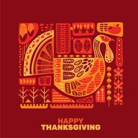 Happy Thanksgiving decoration set vector
