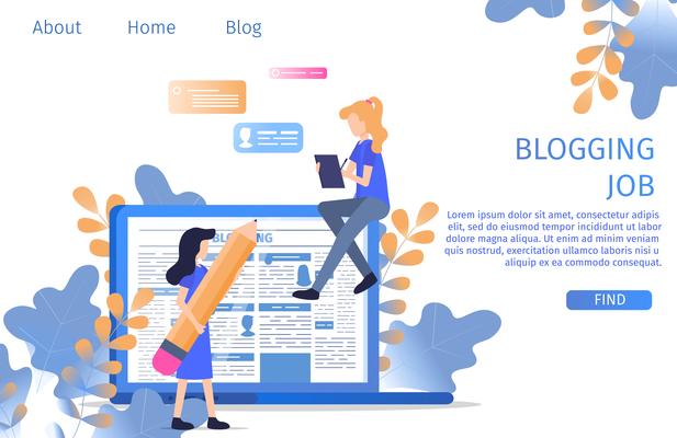 Copywriter Finding Job Online Blogging Occupation