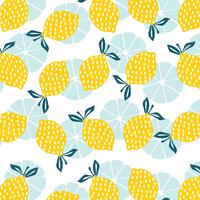 Lemon Seamless Pattern vector