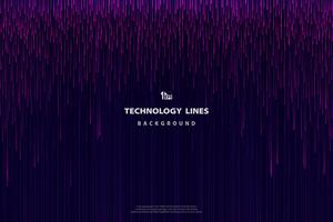 Abstract technology purple pink lines pattern vector