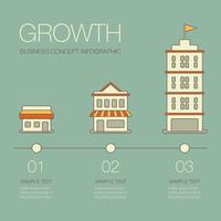 Business Growth Infographic vector