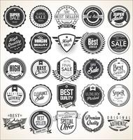 Retro vintage badges and labels collection vector