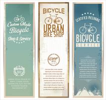 Vintage bicycles poster vector