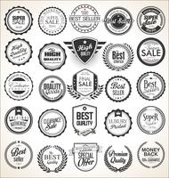 Retro vintage badges and labels collection vector