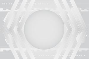 Grey white Abstract technology Circles background