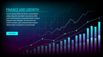 Financial and Growth vector