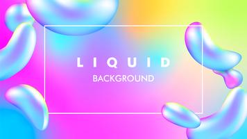 color Liquid vector background illustration