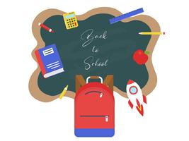 Back to school poster template vector