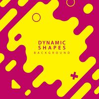 abstract flat dynamic shapes vector