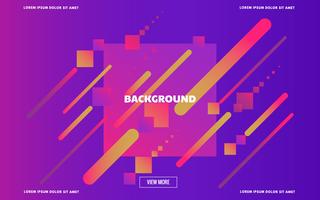 Landing page modern abstract geometric background vector