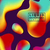 Colorful liquid shapes vector