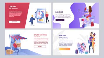 Online Marketing Set  vector