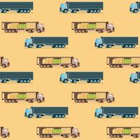 Storage Weight Delivery Truck Seamless Pattern vector