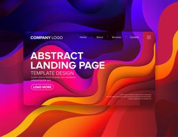 Landing Page Template Design vector