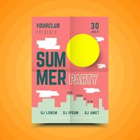 Summer Block Party Poster vector