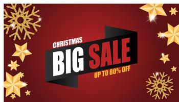 Christmas sale banner  vector