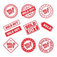 Sold Out Logo Badge vector