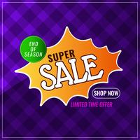 Abstract super sale colorful background vector