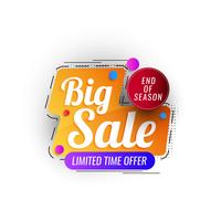 Abstract sale promotion badge vector