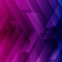 Blue, purple and pink tech background with big arrows vector