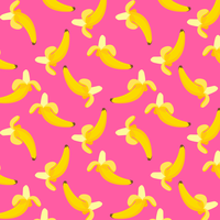 Summer Banana Seamless Background vector