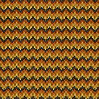 Geometric knitted chevron pattern vector