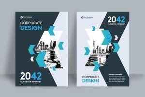 City Background Business Book Cover Design Template  vector