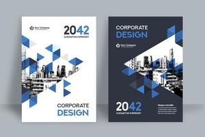 City Background Business Book Cover Design Template  vector