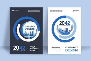 City Background Business Book Cover Design Template  vector