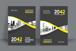 Corporate Book Cover Design Template in A4. Can be adapt to Brochure, Annual Report, Magazine,Poster, Business Presentation, Portfolio, Flyer, Banner, Website. vector