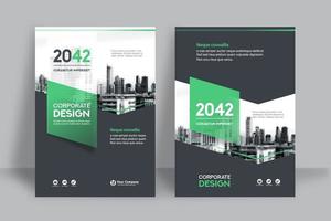 City Background Business Book Cover Design Template  vector