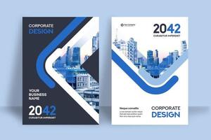 City Background Business Book Cover Design Template  vector