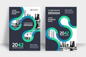 City Background Business Book Cover Design Template  vector