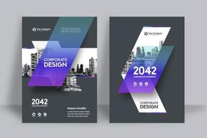 City Background Business Book Cover Design Template  vector