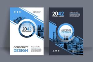 City Background Business Book Cover Design Template  vector