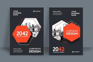 City Background Business Book Cover Design Template  vector