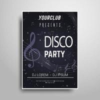 B&W Party poster template