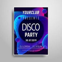Abstract Party poster template vector