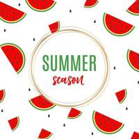 Watermelon background design vector