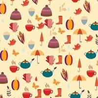 Cozy Autumn background design vector