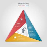 infographic business concept with 3 options. vector