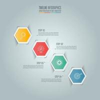 Infographic business concept with 4 options. vector